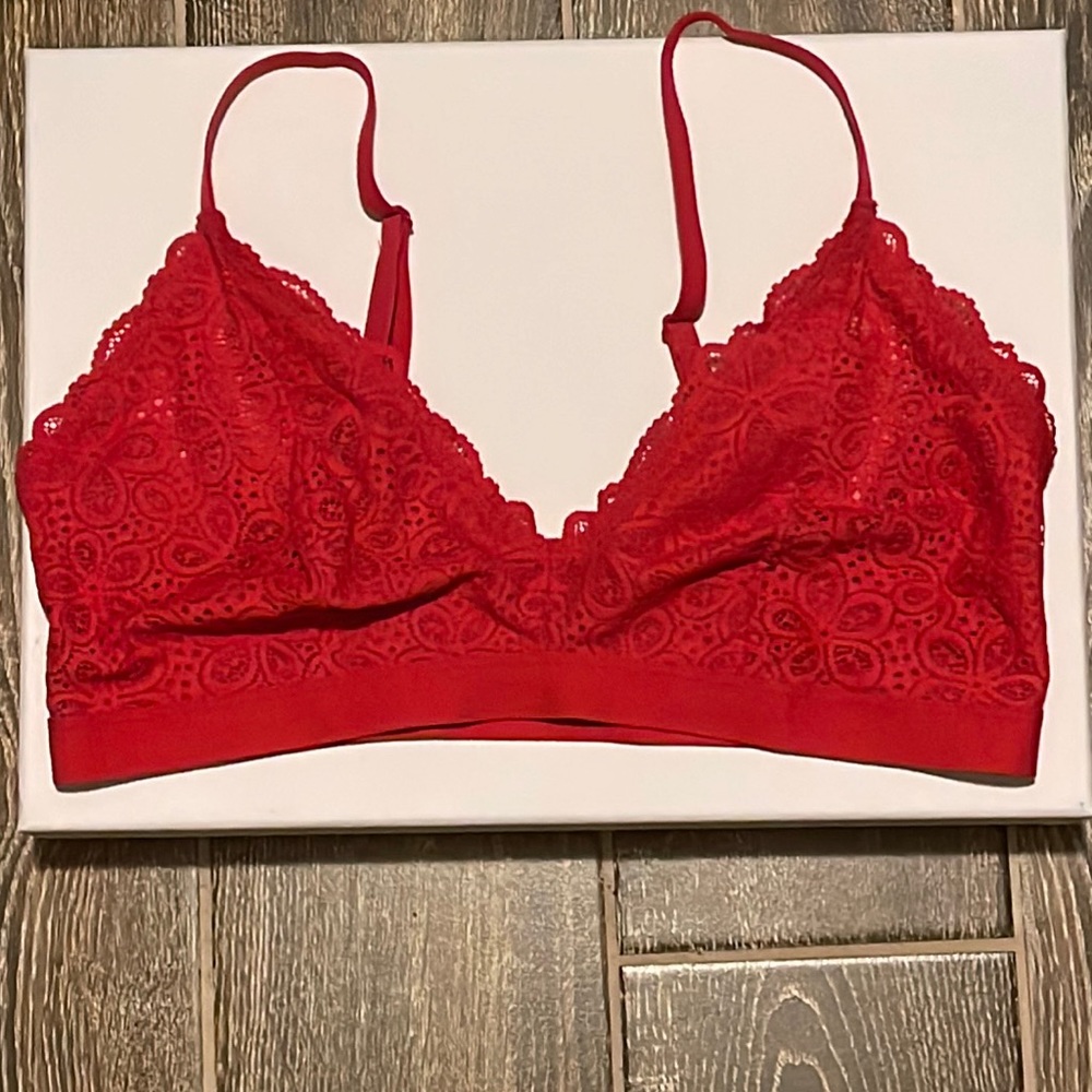 Red bralette